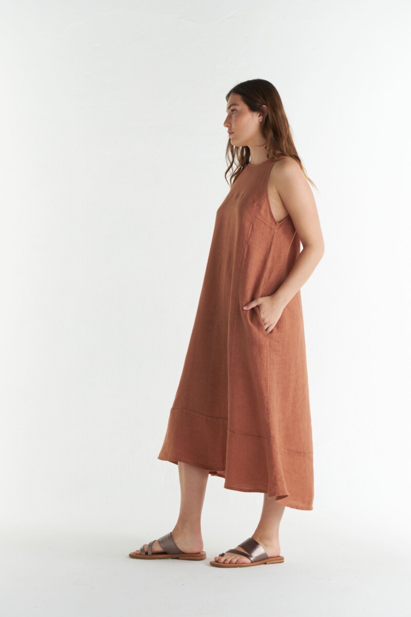 Vestido New Sunset Camel