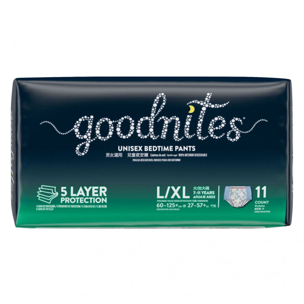 Pañales Good Nites Nocturno Unisex G/XG 11 Unidades 