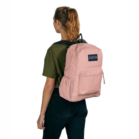 Mochila Escolar Jansport Cross Town Original Unisex Urbana Misty Rose