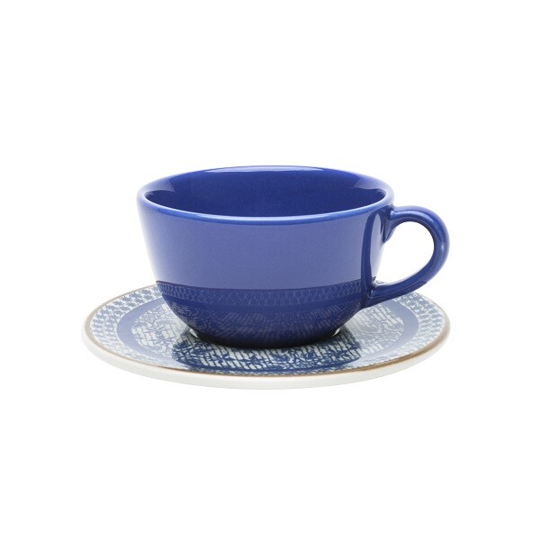 Taza te con plato Jeans 220 ml OXFORD Taza te con plato Jeans 220 ml OXFORD