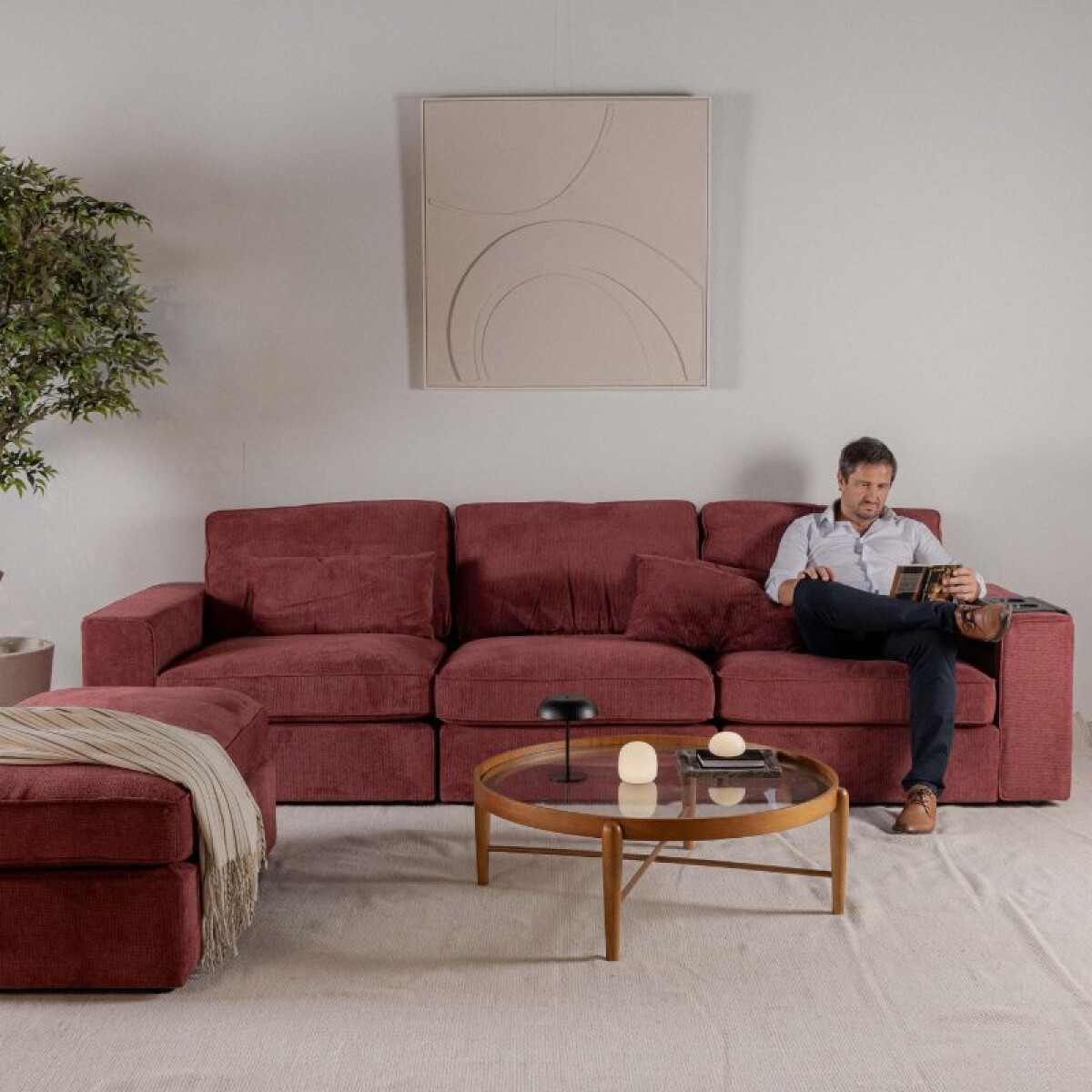 Sofá Treviso / Bordo 