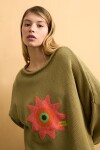 Sweater alma lavada verde