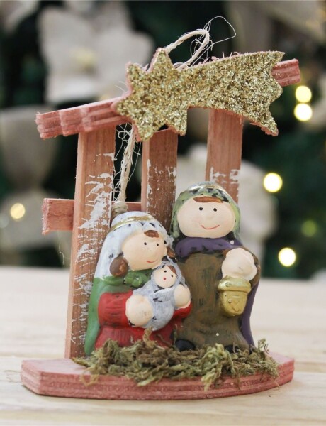 PESEBRE NAIF 2 FIGURAS 10X12 CM. PESEBRE NAIF 2 FIGURAS 10X12 CM.