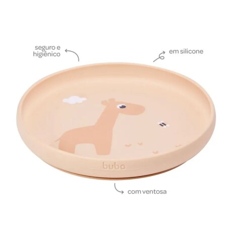 Plato con ventosa Cloudy Beige