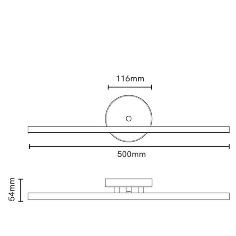 APLIQUE LED CLARA 50CM 10W 3000K BLANCO APLIQUE LED CLARA 50CM 10W 3000K BLANCO