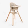 Silla de comer WOODY 6 en 1 KIKKABOO beige Silla de comer WOODY 6 en 1 KIKKABOO beige