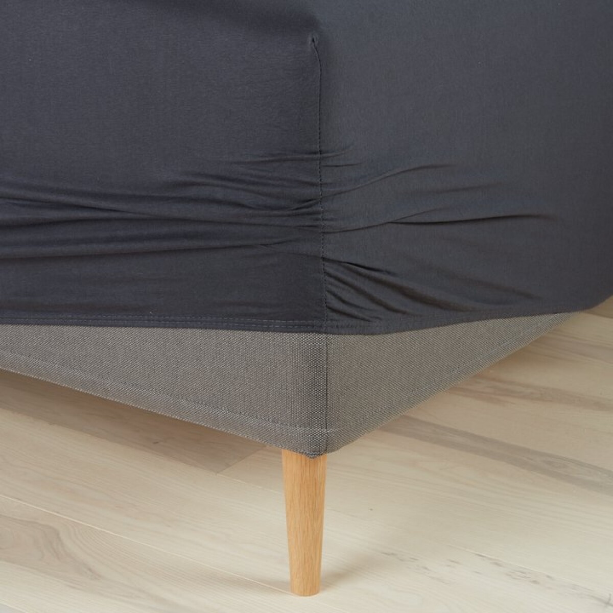 Sábana bajera jersey JENNY 140/150x200x35 gris osc 