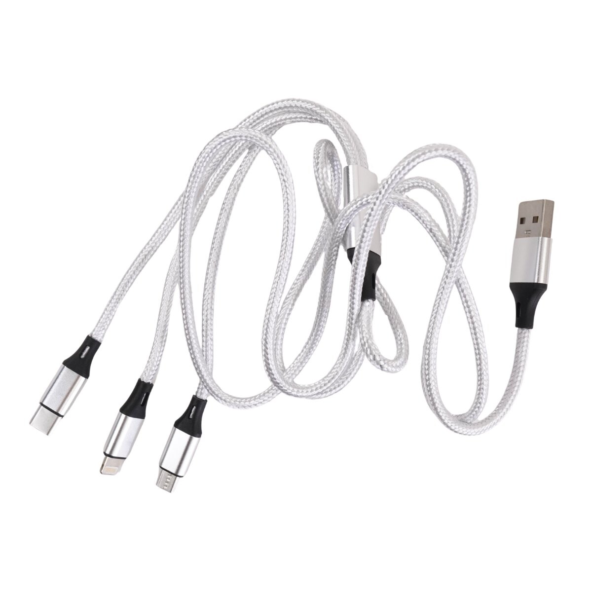Cable USB con 3 adaptadores 