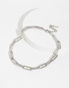 Collares Cortos Metal Collar Corto De Cadena - Plateado Rodio