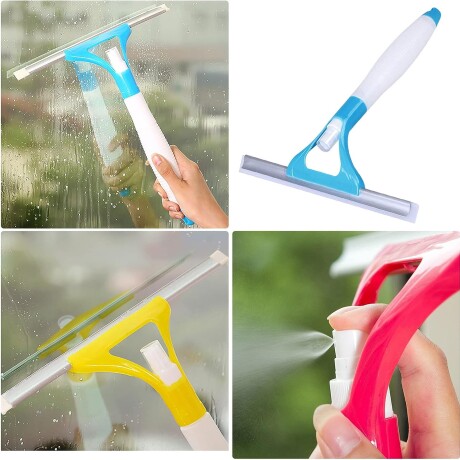 Lampazo Limpia Vidrios Con Rociador Spray ROJO