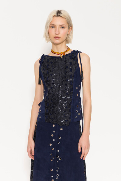 TOP SPRING Azul Marino