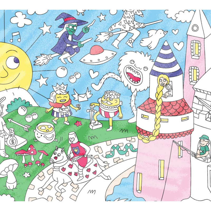Póster gigante para colorear Magic