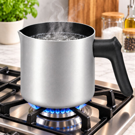 Hervidor Lechera Comet Aluminio Antiadherente 1.5L Plateado