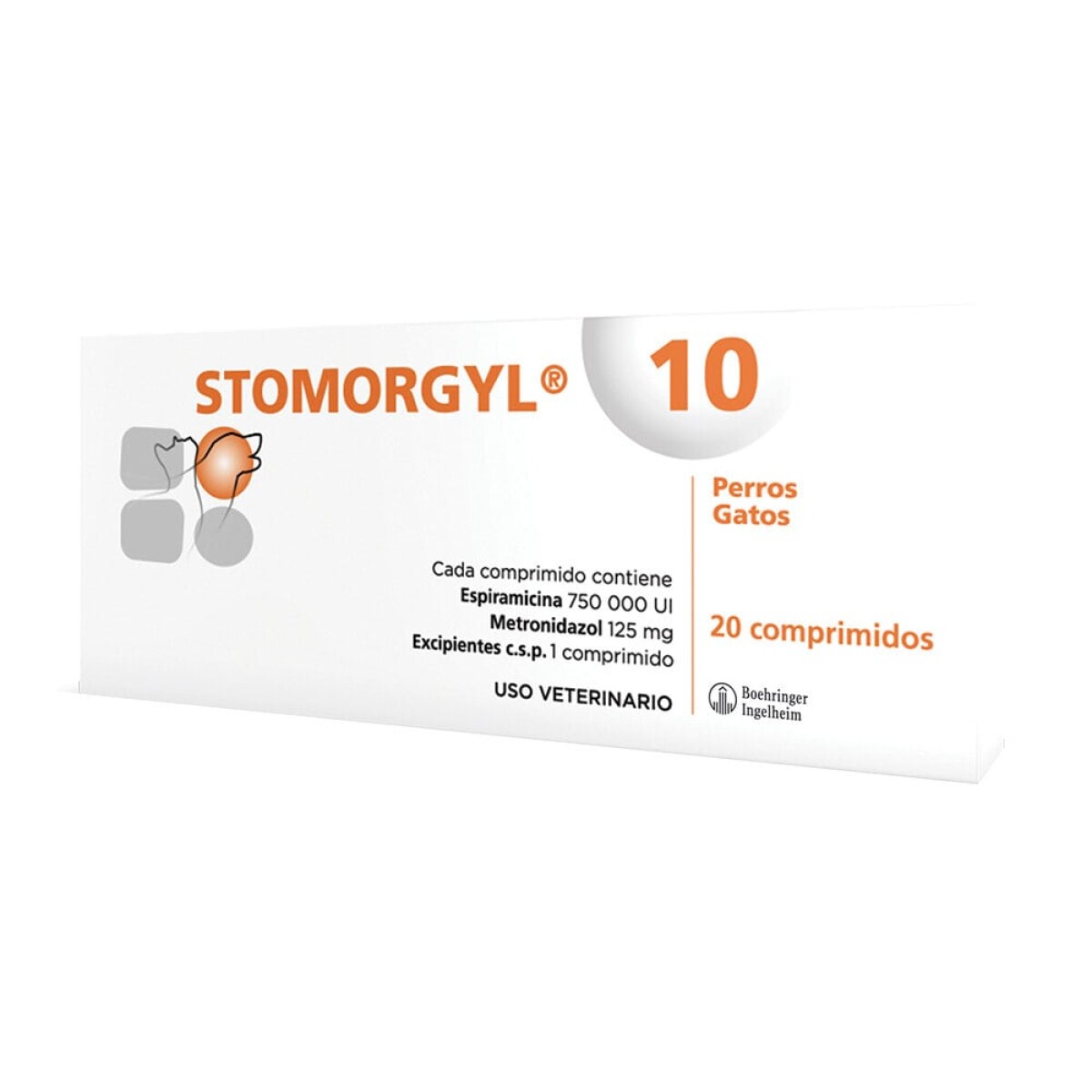 STOMORGYL 10 - X CAJA DE 20 COMPRIMIDOS 