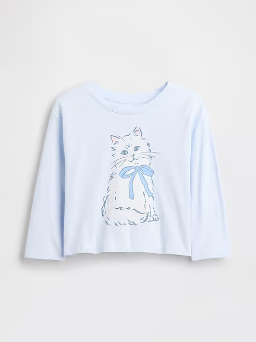 Remera Gráfico Toddler Niña - Serene Blue 