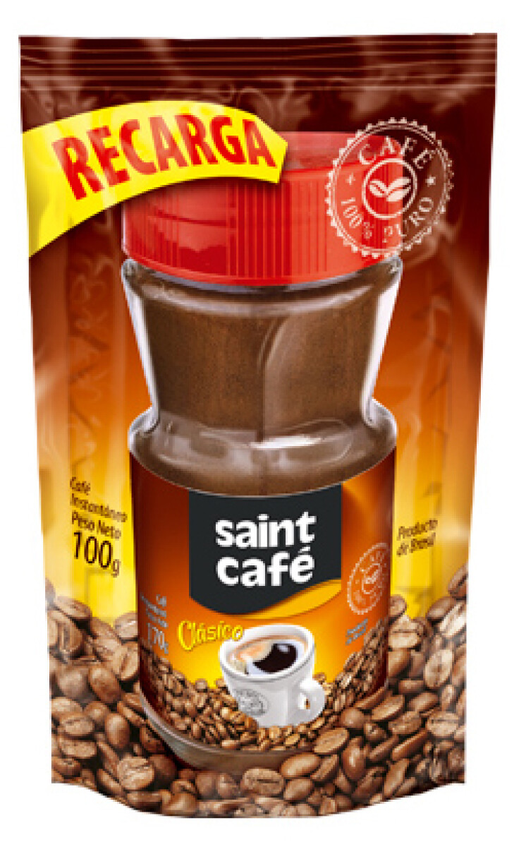 CAFE SOLUBLE TRADICIONAL SAINT RECARGA 100 GR 