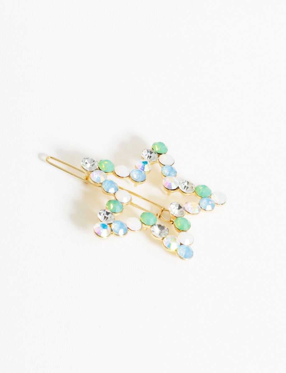 Broche clip estrella - multicolor 