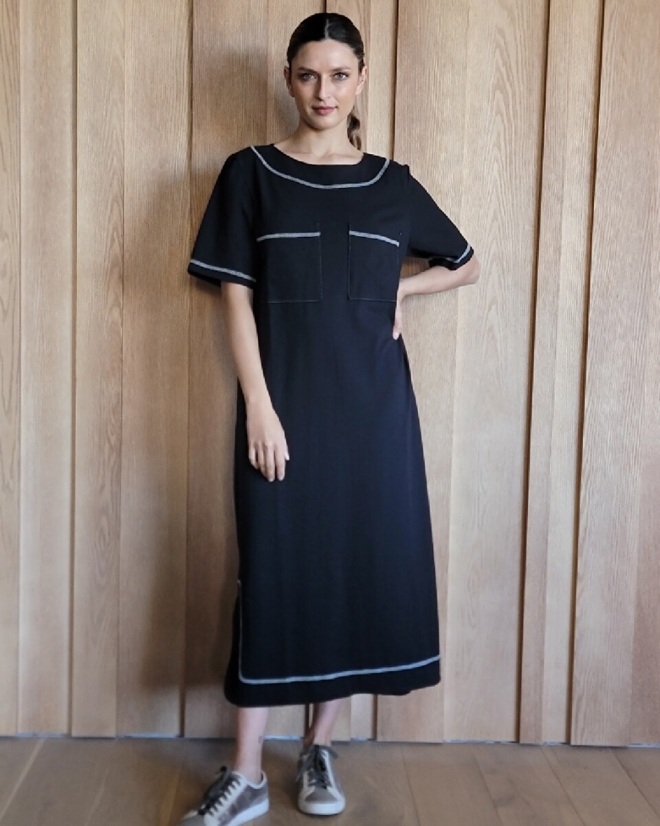 Vestido Arrecife - Cotton Negro 