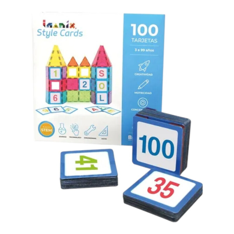 Imanix 100 Tarjetas Magnéticas Letras y Números Imanix 100 Tarjetas Magnéticas Letras y Números