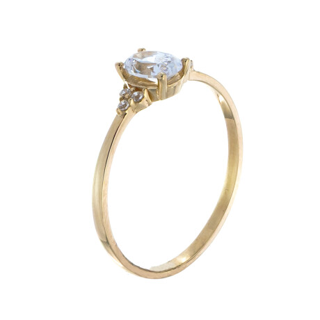 Anillo de oro 9 ktes y circonias Anillo de oro 9 ktes y circonias