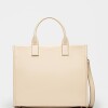 Cartera de mano Capri en cuero vegetal liso Cotton