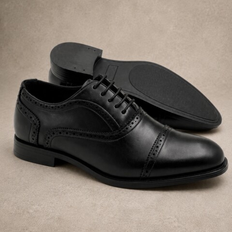 Calzado Oxford ecocuero negro