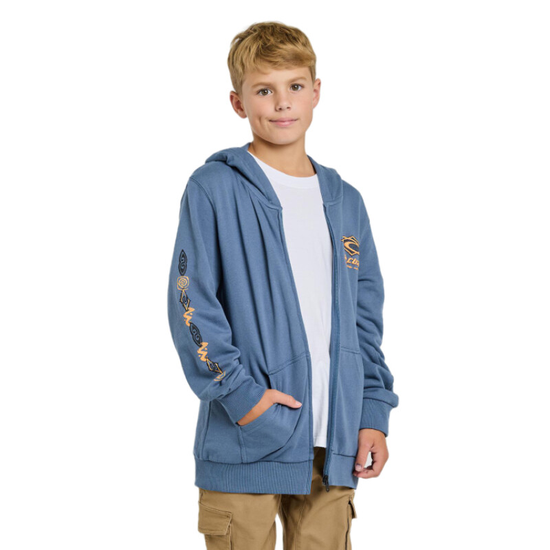 Canguro Rip Curl Raw Energy Zip Thru Niño - Azul Canguro Rip Curl Raw Energy Zip Thru Niño - Azul