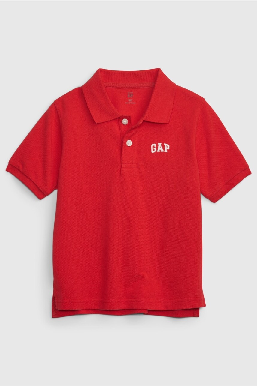 Remera Polo Logo Gap Toddler Niño Pure Red V2
