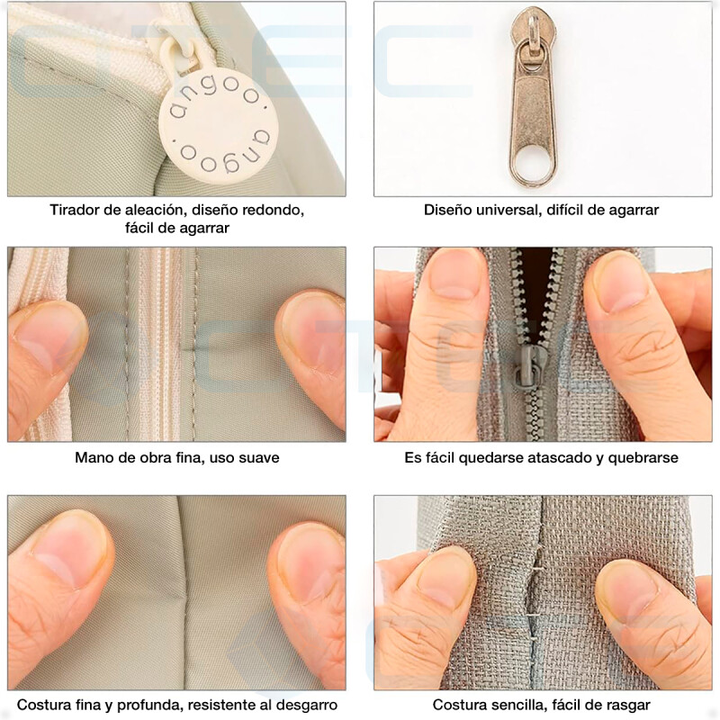 Estuche Cartuchera para Lápices Estudiante Escolar Rosa Claro