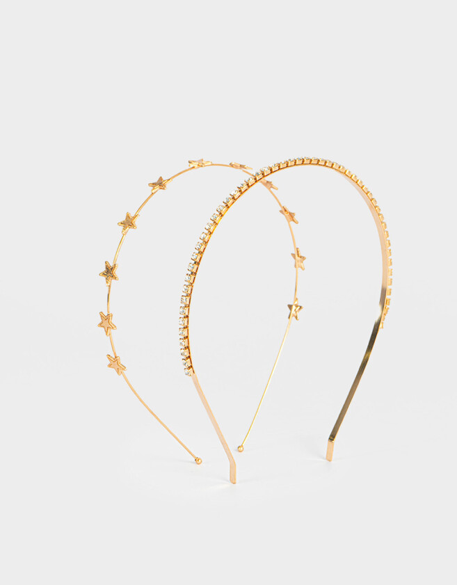 Vinchas Sets Con strass Set De Vinchas Glowshine - Dorado
