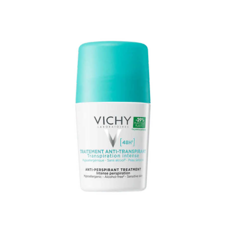 Desodorante Antitranspirante Roll-On Anti-Traces 48H 50 ml - Vichy Desodorante Antitranspirante Roll-On Anti-Traces 48H 50 ml - Vichy