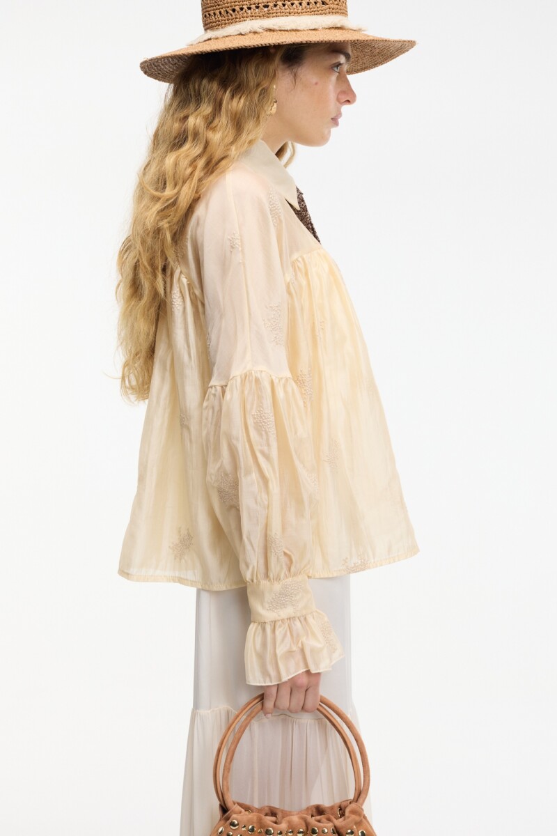 CAMISA DELICADA Manteca