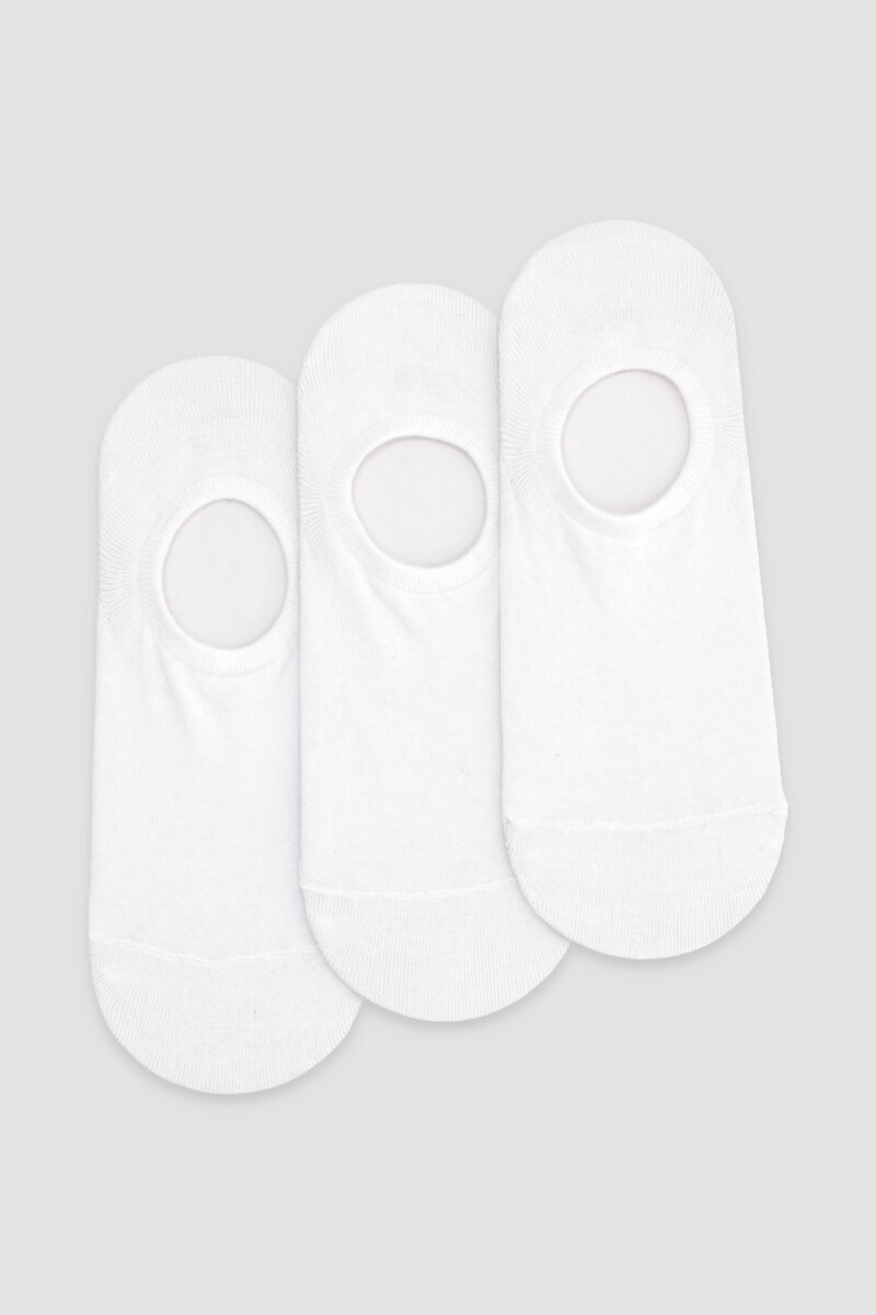 Pack x3 plantinas hombre Blanco