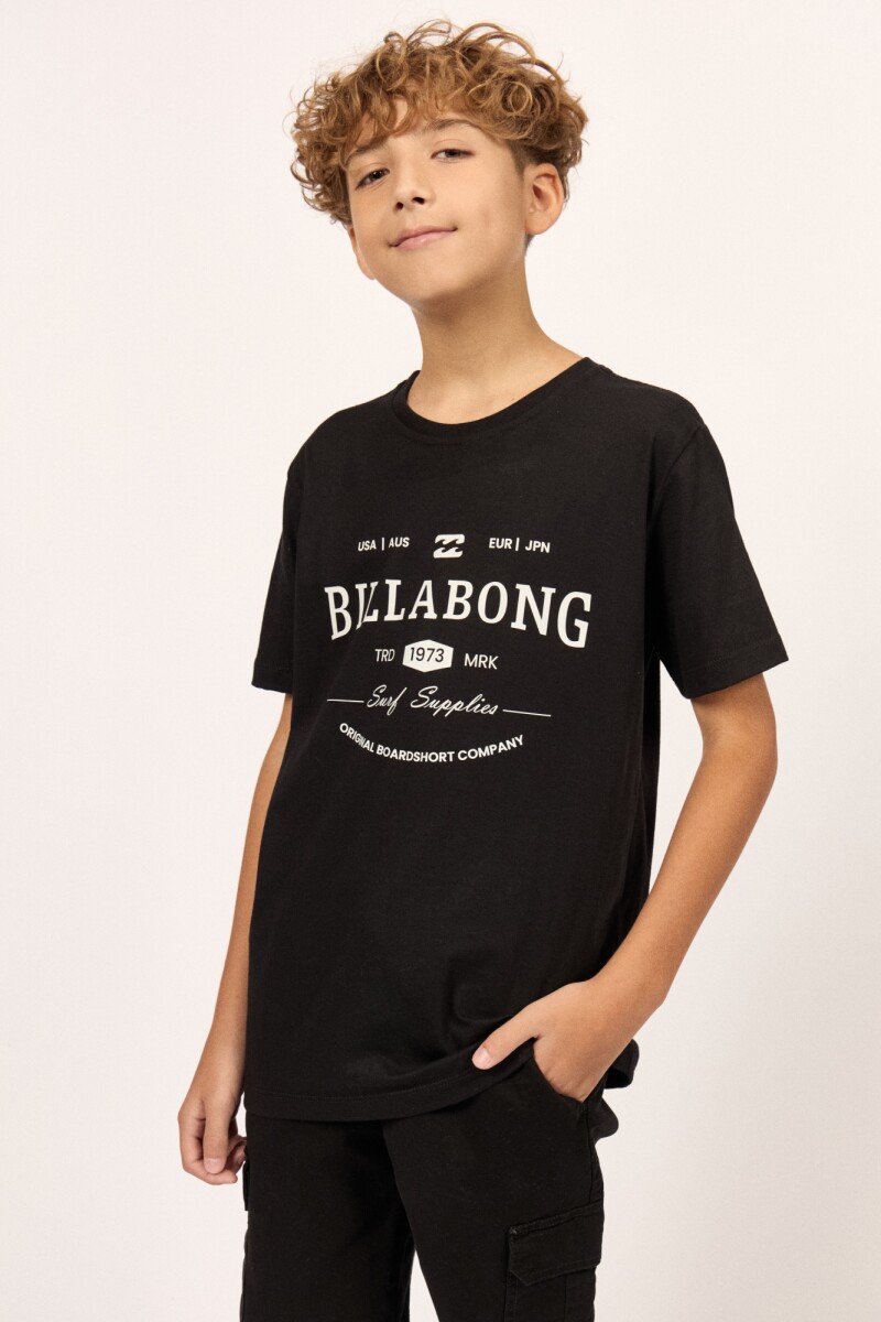 REMERA SOUTH RUNNER TEE BOYS J-negro