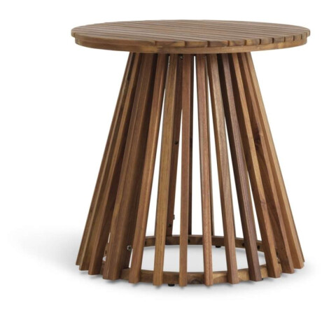 Mesa auxiliar KRAGEVIG Ø50x50 cm madera dura Beige