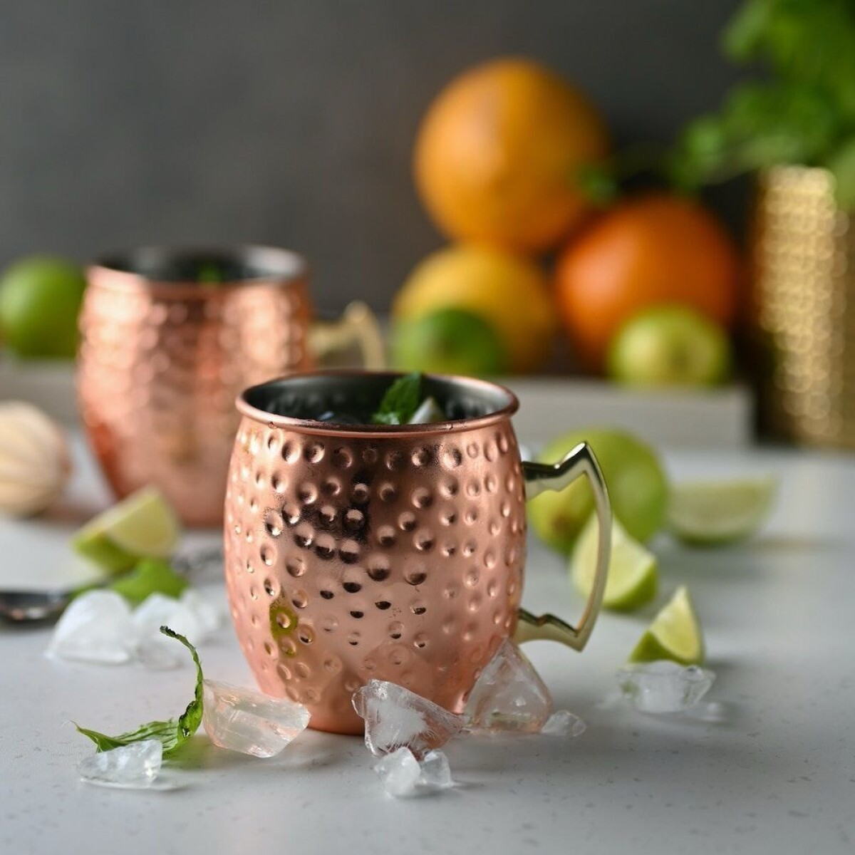 Vaso Mug Moscow Mule Martillado 500ML 