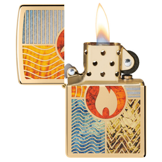 Encendedor ZIPPO 48729 C/Diseño Oro 0