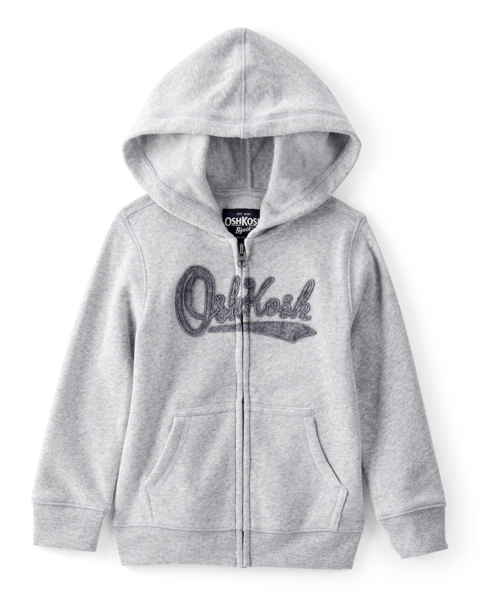 Campera de algodón con felpa, gris Sin color