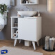 Mueble De Baño Para Bacha De Apoyo Gabinete Blanco