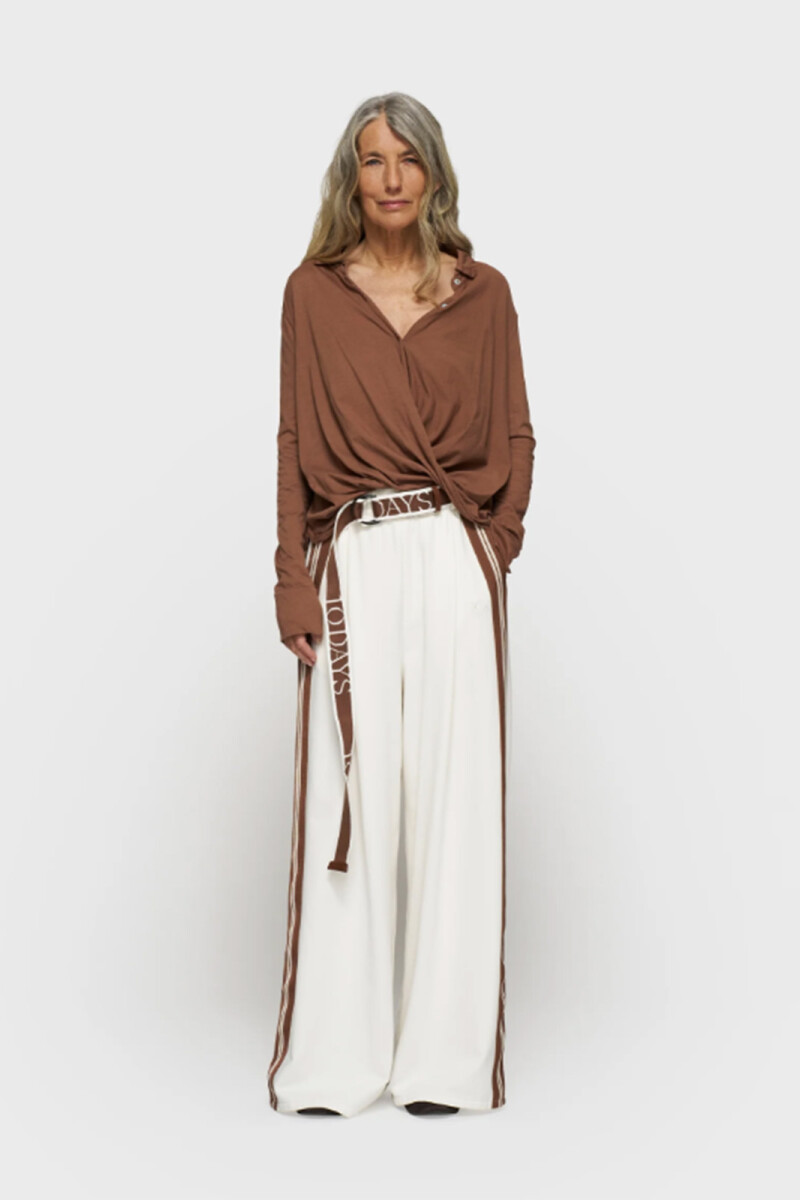 WIDE PANTS TAPE Crudo