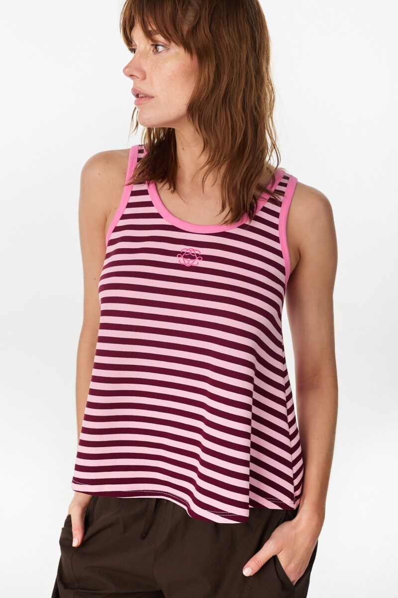 Musculosa Remy - Rosa/Bordeaux 