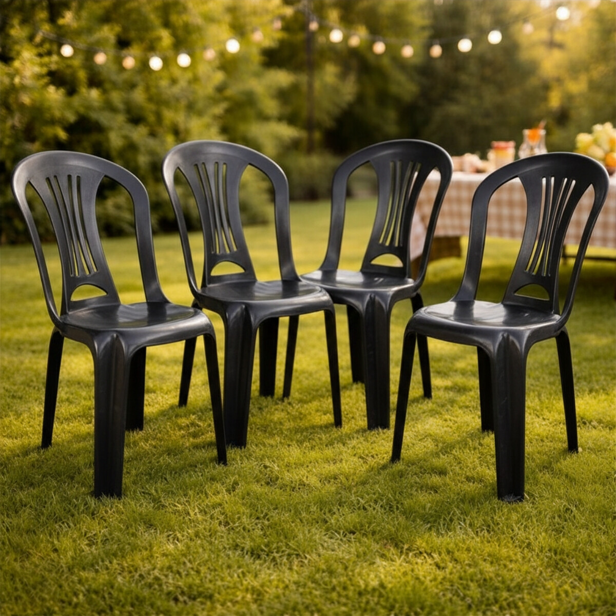 Silla Bistró sin apoya brazos - NEGRO 