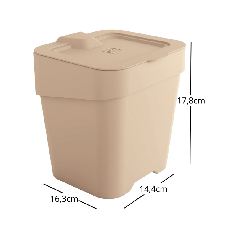 Tarro de residuos 2,5L CAPPUCCINO