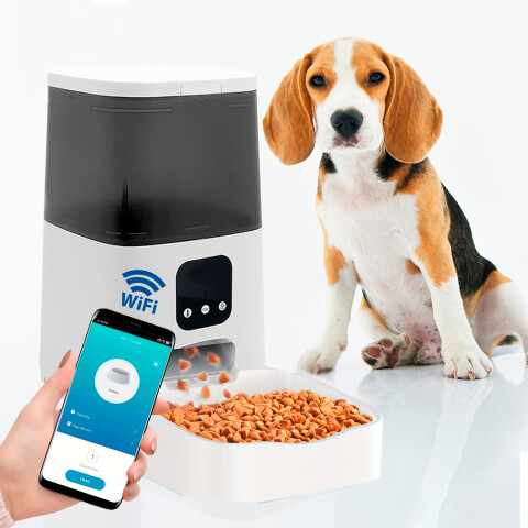 Alimentador Wifi Dispensador De Alimentos Para Mascotas 6l ALIMENTADOR SMART PL 6LT JKQA002