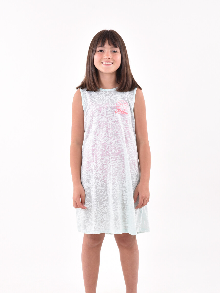 VESTIDO SURFER - CELESTE 