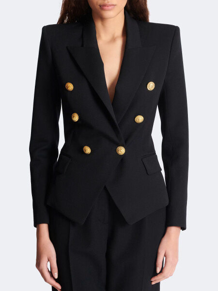 BALMAIN - BLAZER FITTED JACKET 6-BUTTON Negro