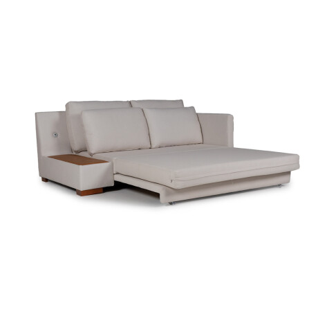 Sofá Cama Niki - Con mesa - Tela Rústica 9831 (Parma Beige)