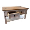 Mesa de Living Mex 2 Cajones Blanco Mesa de Living Mex 2 Cajones Blanco