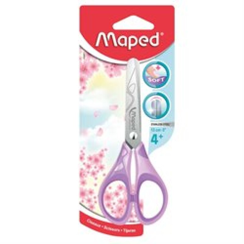 Tijera Soft Pastel 13Cm Blister Maped Essentials #TIJERA MAPED ESSENTIALS SOFT PASTEL 13CM BLISTER