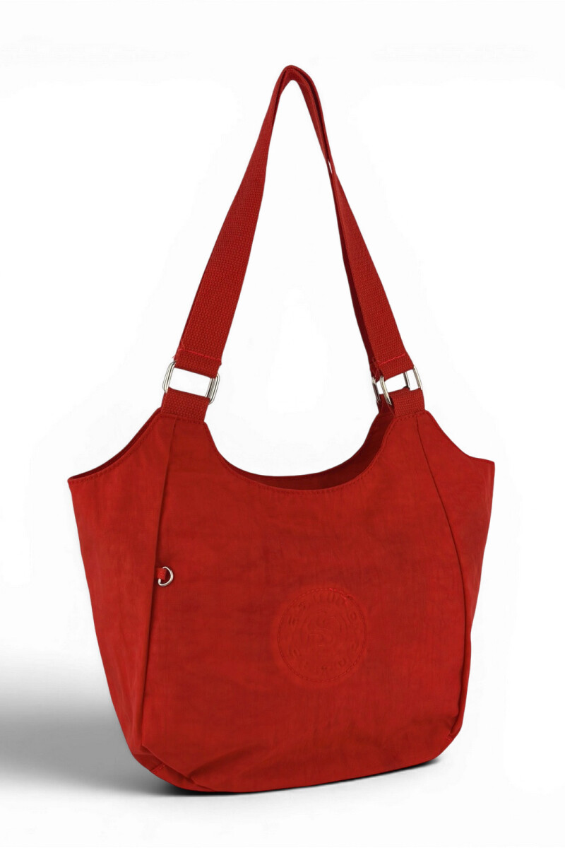 Bolso de Hombro en Tafeta Amasada Naranja